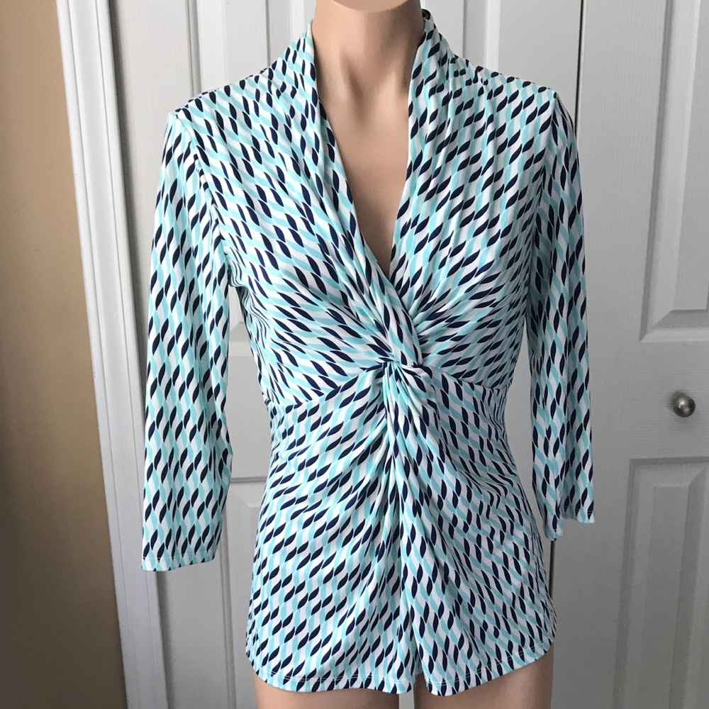 Liz Claiborne 3/4 Length Sleeve Top